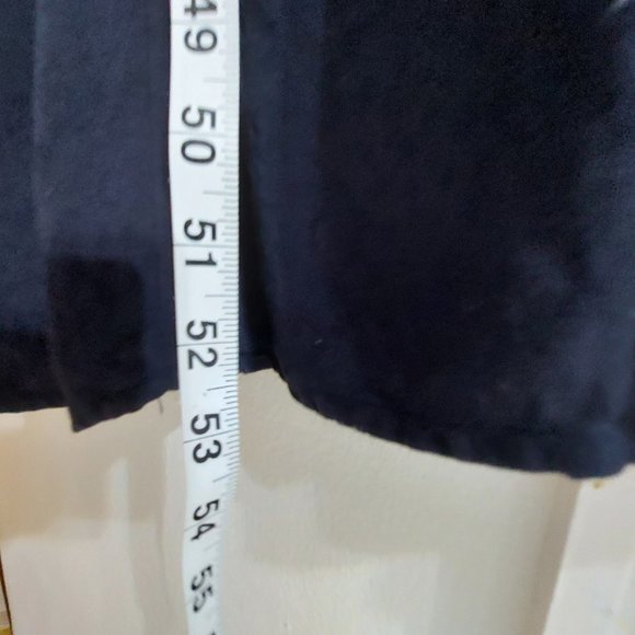 Fancy H&M Long Summer Dress Black Navy Darker Color Comfortable and Stylish Fits - Picture 9 of 9